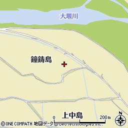 京都府亀岡市保津町鐘鋳島周辺の地図
