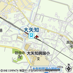 大矢知駅周辺の地図