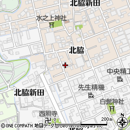 静岡県静岡市清水区北脇新田345周辺の地図