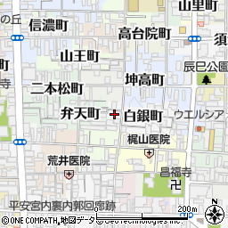 京都府京都市上京区白銀町257-23周辺の地図