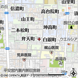 京都府京都市上京区白銀町257-24周辺の地図
