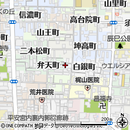 京都府京都市上京区白銀町257-3周辺の地図
