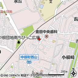 愛知県豊田市中根町町田11周辺の地図