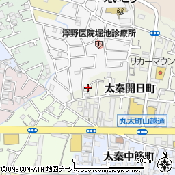 京都府京都市右京区太秦開日町27-31周辺の地図