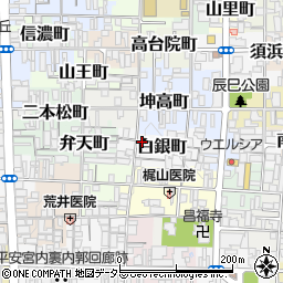 京都府京都市上京区白銀町246-21周辺の地図