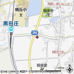兵庫県西脇市黒田庄町岡610-3周辺の地図