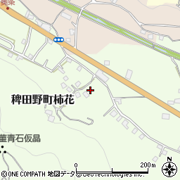 京都府亀岡市稗田野町柿花中道周辺の地図