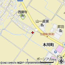 滋賀県草津市木川町1437周辺の地図