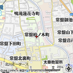 京都府京都市右京区常盤柏ノ木町6周辺の地図