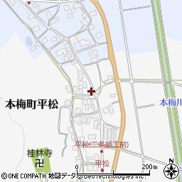 京都府亀岡市本梅町平松北垣内14周辺の地図