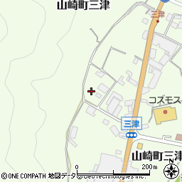 兵庫県宍粟市山崎町三津462周辺の地図