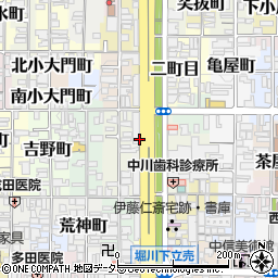 京都府京都市上京区桝屋町周辺の地図