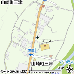 兵庫県宍粟市山崎町三津181周辺の地図