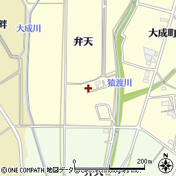 愛知県豊田市大成町弁天周辺の地図