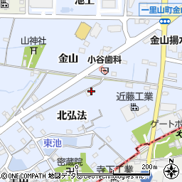 愛知県刈谷市一里山町北弘法14周辺の地図