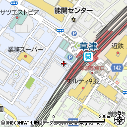 串八 草津駅前店周辺の地図