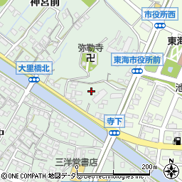 愛知県東海市大田町寺下周辺の地図
