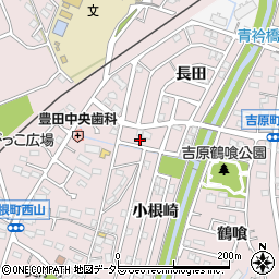 愛知県豊田市中根町町田97周辺の地図