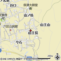 京都府亀岡市保津町山王俣周辺の地図