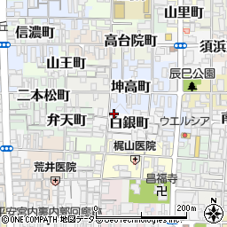 京都府京都市上京区白銀町246-19周辺の地図