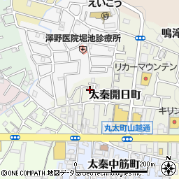 京都府京都市右京区太秦開日町27-53周辺の地図