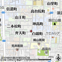 京都府京都市上京区白銀町257-12周辺の地図