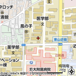 京都府京都市左京区吉田橘町周辺の地図