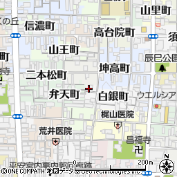 京都府京都市上京区白銀町257周辺の地図