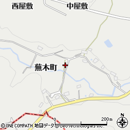 愛知県豊田市蕪木町日焼周辺の地図