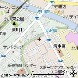 静岡県静岡市清水区西大曲町12-16周辺の地図