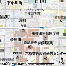 京都府警察本部周辺の地図