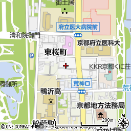 京都府京都市上京区東桜町周辺の地図