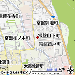 京都府京都市右京区常盤山下町周辺の地図