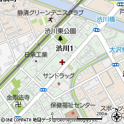 スーパードライクリーニング渋川店周辺の地図