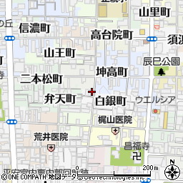 京都府京都市上京区白銀町257-11周辺の地図