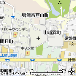 京都府京都市右京区山越東町2周辺の地図