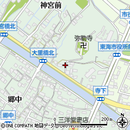 愛知県東海市大田町寺下73周辺の地図