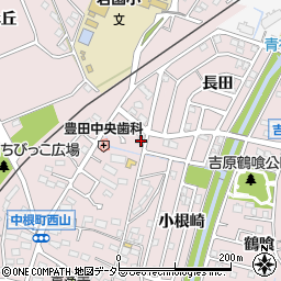 愛知県豊田市中根町町田84周辺の地図