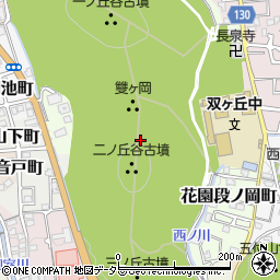 京都府京都市右京区御室双岡町周辺の地図