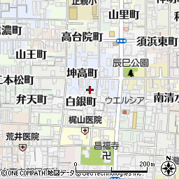 京都府京都市上京区坤高町86周辺の地図