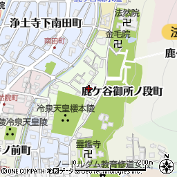 京都府京都市左京区鹿ケ谷法然院町52周辺の地図