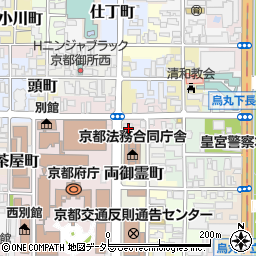 京都府京都市上京区西鷹司町3周辺の地図