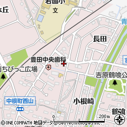 愛知県豊田市中根町町田83周辺の地図
