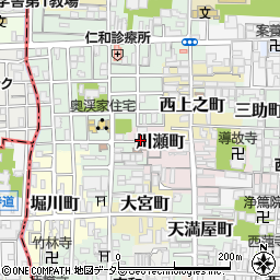 京都府京都市上京区川瀬町周辺の地図