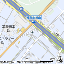 愛知県豊田市生駒町宝37-1周辺の地図