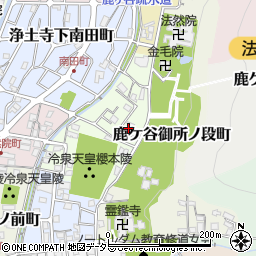 京都府京都市左京区鹿ケ谷法然院町52-7周辺の地図