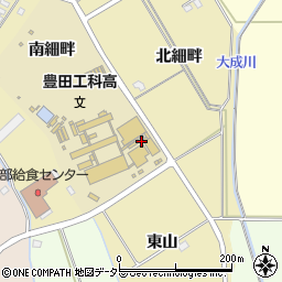 愛知県豊田市竹元町東細畔周辺の地図