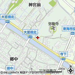 愛知県東海市大田町寺下64周辺の地図