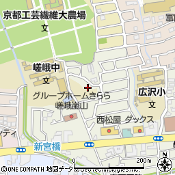 京都府京都市右京区嵯峨新宮町30-20周辺の地図