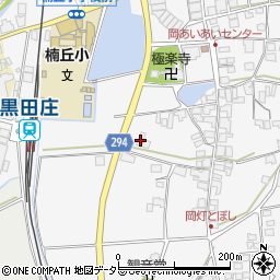 兵庫県西脇市黒田庄町岡612周辺の地図